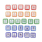 Bright Creations Passport Stamps, City and Country Stamp Set (1 x 1 in, 26 Pieces)