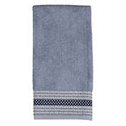 SKL Home Saturday Knight Ltd Cubes Stylish Embroidered Diamond Patterned Terry Hand Towel - 26" X 16", Gray