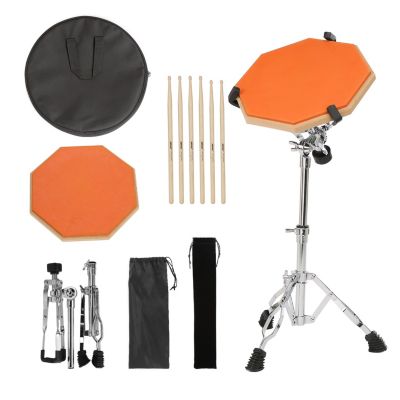 AGPtEK Practice Drum Dumb Drum Set Orange