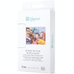 Pack of Film for Lifeprint Augmented Reality Photo and Video Printer.Zero Ink Sticky Backed Film