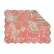 C&F Home Natural Shells Coral Placemat Set of 6