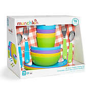 Munchkin 16 Piece Toddler Dining Set, Includes Plates, Bowls, Cups and Utensils