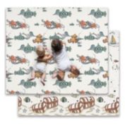 JumpOff Jo - Large Waterproof Foam Padded Play Mat Play & Tummy Time, Foldable Activity Mat, 70 in. x 59 in. - Octopus Treasure