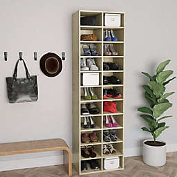 Home Life Boutique Shoe Cabinet Sonoma Oak 21.2