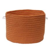 Colonial Mills Colorful Braided Toy Basket - Paprika 20"x20"x12"
