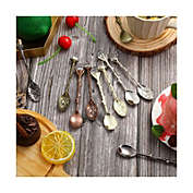 Kitcheniva Retro Spoons Set Crystal Alloy Coffee Spoons Decorative Tea Spoons