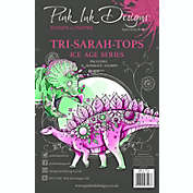 Pink Ink Designs TriSarah Tops 6 in x 8 in Clear Stamp Set