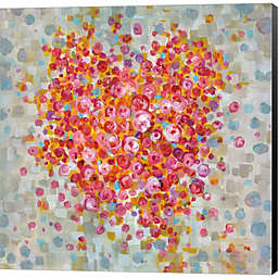 Great Art Now Circle of Hearts by Danhui Nai 24-Inch x 24-Inch Canvas Wall Art