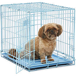 MidWest (#1524BL) iCrate Single Door Dog Crate, Small Dog, Blue 24