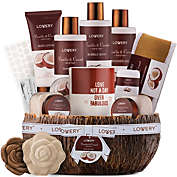 Mens Gift Set - Coconut Bath Gift Set & Shower Gift Basket - Personal Self Care Kit with Ash Tray