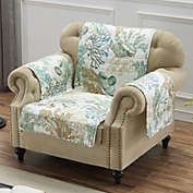 Barefoot Bungalow Atlantis Reversible Furniture Protector Slipcover - Arm Chair 81x81", Jade