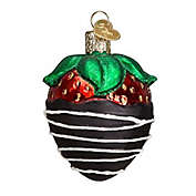 Old World Christmas  Chocolate Dipped Strawberry Glass Blown Ornament