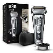 Braun Series 9 9330s Latest Generation Electric Shaver, Rechargeable & Cordless Electric Razor for Men - Charging Stand, Fabric Travel Case