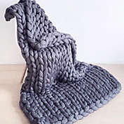 Rcosy Chunky Knit Blanket Handmade Knitting Warm Knitting Throw Blanket