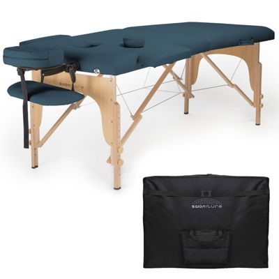 Saloniture Professional Portable Folding Massage Table with Carrying Case
