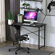 Slickblue Modern Computer Desk Study Writing Table with Storage Bag for Home and Office