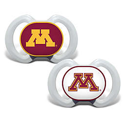 BabyFanatic Pacifier 2-Pack - NCAA Minnesota Golden Gophers - Officially Licensed League Gear