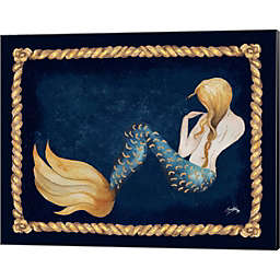 Great Art Now Elegant Mermaid by Elizabeth Medley 20-Inch x 16-Inch Canvas Wall Art
