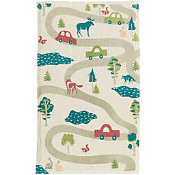 Juvale Colorful Woodland Rug for Playroom, Toy Car Play Mat for Kids (3 x 5 Feet)