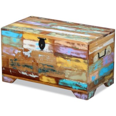 Details about   Bleached Grey Wood Metal Large Treasure Hope Chest Storage Trunk Steamer Decor 