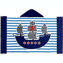 Repuhand Kids Bath Towel with Hood Pirate Ship