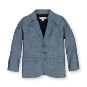 Hope & Henry Boys&#39; Chambray Suit Jacket (Blue Chambray, 3-6 Months)