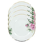 Rose Bouquet Bone China - 7.5in Dessert Plates - Set of 4 by Coastline Imports