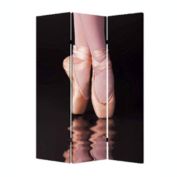 Screen Gems Home Decorative Ballet Screen Room Divider - 3 Panel
