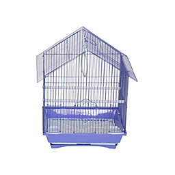 YML  A1114MPUR House Top Style Small Parakeet Cage, Purple - 11