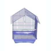 YML  A1114MPUR House Top Style Small Parakeet Cage, Purple - 11" x 9" x 16"