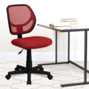 Flash Furniture Low Back Red Mesh Swivel Task Office Chair