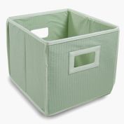 Badger Basket Co. Folding Basket/Storage Cube - Sage Waffle