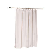 Carnation Home Fashions Nylon Fabric Shower Curtain Liner with Reinforced Header and Metal Grommets - White 70" x 72"
