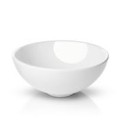 Miligoré 11" Round White Ceramic Vessel Sink - Modern Above Counter Bathroom Vanity Bowl