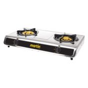 Martin SG228 Propane Gas Stove - 25600 BTU Dual Burner Portable Stove for Camping, RV and Outdoors