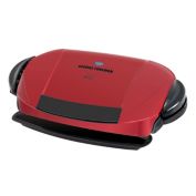 George Foreman 5 Serving Removable Plate and Panini Grill in Red