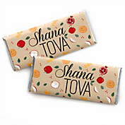 Big Dot of Happiness Rosh Hashanah - Candy Bar Wrapper New Year Favors - Set of 24