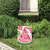 Big Dot of Happiness Sweet Watermelon - Outdoor Lawn Sign - Fruit Party Yard Sign - 1 Piece
