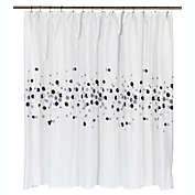 Carnation Home Fashions Premium Quality "Dots" Fabric Shower Curtain - Multi 70" x 84"