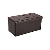 SONGMICS Faux Leather Ottoman Bench