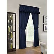 Commonwealth Thermalogic Prescott 5-Piece Window Covering Set With 3" Rod Pocket - 80x63" - Navy
