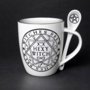 Alchemy Of England Decorative Hexy Witch Cup and Spoon