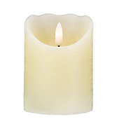 Northlight 4" Off White Flameless Battery Operated Flickering Wax LED Candle