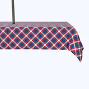 Fabric Textile Products, Inc. Water Repellent, Outdoor, 100% Polyester, 60x104", Patriotic Tartan Plaid