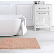 Oliva Gray Nina Chenille Oversized Bath Mat - 20x48" Blush