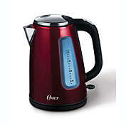 Oster 1.7L Illuminating Stainless Steel Kettle Red