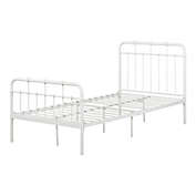 South Shore Cotton Candy Metal Complete Bed - Pure White