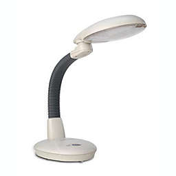 Sunpentown EasyEye Energy Saving Desk Lamp with Ionizer - Grey (4-tube)