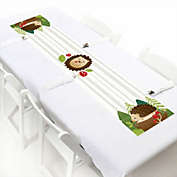 Big Dot of Happiness Forest Hedgehogs - Petite Woodland Birthday Party or Baby Shower Paper Table Runner - 12 x 60 inches