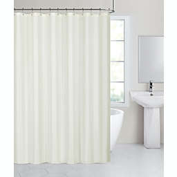 Hotel Collection Fabric Shower Curtain Liners With Reinforced Hook Holes - Ivory